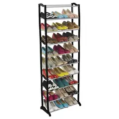 DANKI - Zapatero Hasta 30 Pares Desarmable Negro 10 niveles Organizador Zapato.---_.