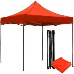JARDIMEX - JARDINMEX - Toldo Carpa Plegable Impermeable 2x2 metros Tela Oxford 600D Para Jardin Roja