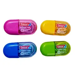 TESA - Cinta Correctora 5 Mm X 6 M Colores Surtidos