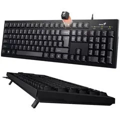 GENIUS - Teclado usb kb 100 negro para pc, laptop negro