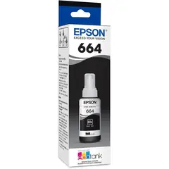 EPSON - Botella de tinta t664 negra
