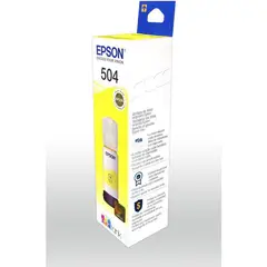 EPSON - Botella de tinta t504 amarilla