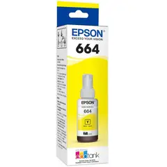 EPSON - Botella de tinta t664 amarilla
