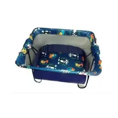 GENERICO - Cuna corral sencillo y económico para bebe toldillo azul