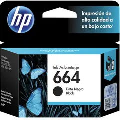 HP - Cartucho de tinta 664-negro
