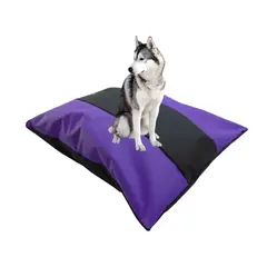 HALLY PET - Cama colchón BICOLOR para mascota Gigante Morado