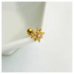 ACCESORIOS DE EVA - Piercing Acero Inoxidable Estrella 8 puntas_.