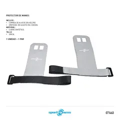SPORT FITNESS - Protector De Manos Para Gym Cuero