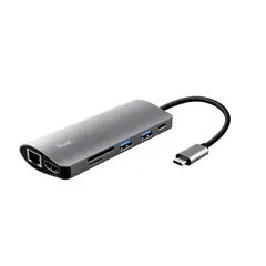 TRUST - Adaptador Multipuerto Usb - C 7 en 1