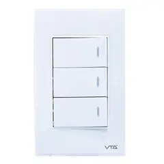 VTA CASA INTELIGENTE - Interruptor pulsador triple Switch IOT VTA Smart Home