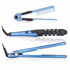 GENERICO - Combo Plancha Para Cabello Digital Rizador Encrespador Obsequio