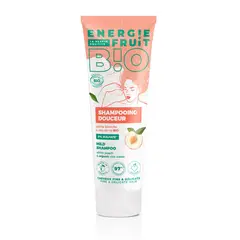 ENERGIE FRUIT - VEGANO CHAMPÚ SUAVE - DURAZNO BLANCO Y AGUA DE ARROZ ORGÁNICO