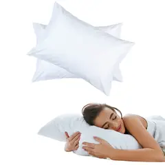 GENERICO - Almohadas De Algodon Siliconado Antialergicas Grandes Blancas