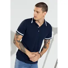 RUTTA - Camiseta Polo Hombre Azul 89617