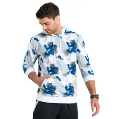 MARKETING PERSONAL - Hoodie Hombre Blanco-Azul Mp 88472