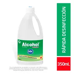 MK - Alcohol Antiseptico Frasco X 350 Mlt