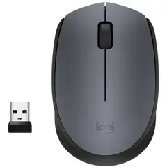LOGITECH - Mouse Ergonomico Inalambrico M170 Negro Portatil Ambidiestro