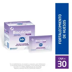 MK - Biocalcium Plus Caja X 30 Sobres Efervecentes
