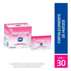 MK - Biocalcium D Polvo Efervecente Caja X 30 Sobres