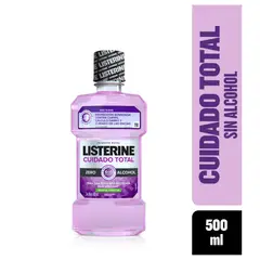 LISTERINE - Enjuague Bucal Cuidado Total Zero X 500ml