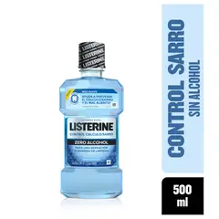 LISTERINE - Enjuague Bucal Control Calculo Zero Alcohol X 500m