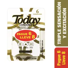 TODAY - Oferta Condones Triple Pleasure Pague 6 Lleve 8