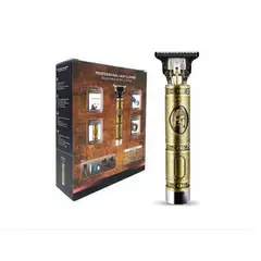 AMERICO SHOP - Maquina Patillera con Guias Inalambrica Recargable Buda Dorada