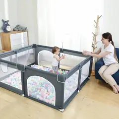 BEBESUNITA - Corral Para Bebe Juego Niños Portátil Puertas con Cierres