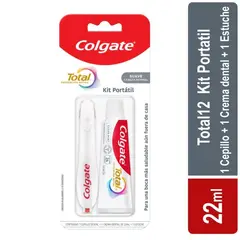 COLGATE - Kit Crema Dental Total + Cepillo Portatil