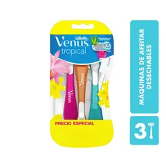 VENUS - Maquina Afeitar Desechable Tropical X 3und