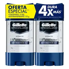 GILLETTE - Oferta Desodorante Gillete Antibacterial X 113g X 2und.---