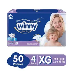 WINNY - Pañal Gold Etapa 4 X 50und