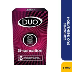 GENERICO - Condon Duo G-sensation Caja X 6 Und