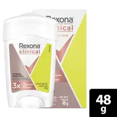 REXONA - Desodorante Clinical Stress Control X 48g.---