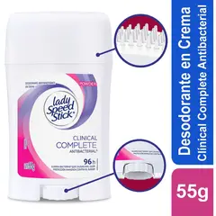 LADY SPEED STICK - Desodorante Mujer Clinico Antibacterial 55g