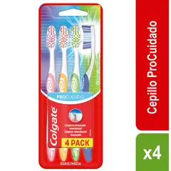 COLGATE - Cepillo Dental Pro Cuidado X 4und