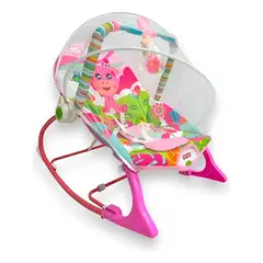 KIDSHOP - Silla Mecedora Para Bebes Con Toldillo 68147 Jirafa