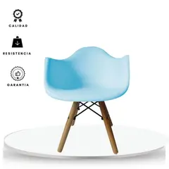 EKONOMODO COLOMBIA - Silla Eames Con Brazos Infantil Azul