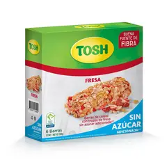 TOSH - Barra Cereal Fresa X 6und X 138g