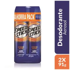 SPEED STICK - Desodorante Hombre Xtreme Ultra Spray 91g x2