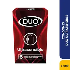 GENERICO - Condon Duo Ultra Sensible Caja X 6 Und