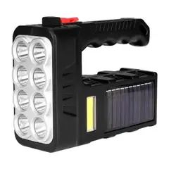 GENERICO - Linterna Led Solar Y Usb Recargable Multifuncional