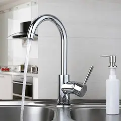GENERICO - Kit Grifería Lavaplatos Malanta Y Dispensador Jabón Cocina