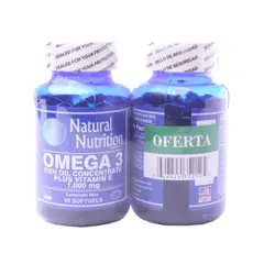 NATURAL NUTRITION - Of Omega 3 X 60 Softgels Amarre X 2