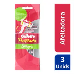 GILLETTE - Máquinas De Afeitar Prestobarba Ultragrip X 3und