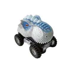 DAYOSHOP - Carro Dinosaurio Luces Sonido Moivimiento Gris Juguete + Baterias