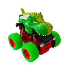 DAYOSHOP - Carro Monster Dinosaurio Rex Verde De Cuerda Coleccionable Juguete