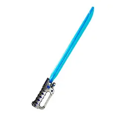 DAYOSHOP - Sable De Luz Espada Gris Luces Laser Sonidos Disfraz + Baterias