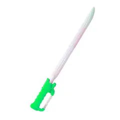 DAYOSHOP - Sable De Luz Espada Verde Blanco Luces Laser Sonidos Disfraz + Baterias