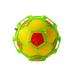 DAYOSHOP - Bola Saltarina Luces Juguete Interactivo Futbol Amarillo + Baterias